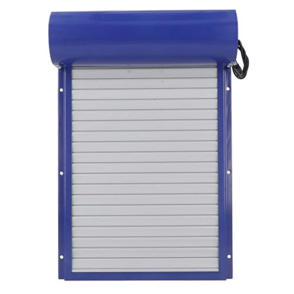 Pilipane Automatic Chicken Coop Door Solar Powered Programmable Timer Control Aluminum Chicken Door for Poultry Safety Iron Sheet Metal Plastic 37x24.7cm