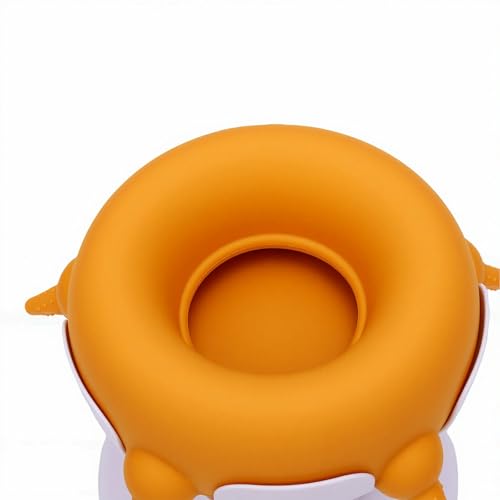 Pssopp Feeding Supplies Silicone Puppy Nursing Station Puppy Feeder Milk Bowl with 4 Nipples for Newborn Rabbits Kittens Other Animals Pet Milk Feeder Station, Pet (Yellow) - color: Yellow