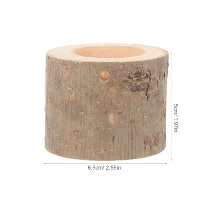 Wooden Hanging Small Animal Feeding Bowl Wear- Guinea Pig Feeder Suitable for Hamsters Chinchillas and Squirrels