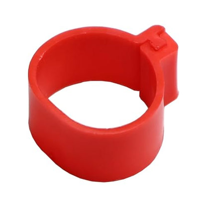 Chicken Inner Diameter 16/18/20/25mm Foot Ring Without Text Label Buckle Poultry Leg Chick Duck Goose Animal Identification Tool for Easy Flock Management(Mixed 100PCS,20mm) - color: Mixed 100pcs, size: 20mm