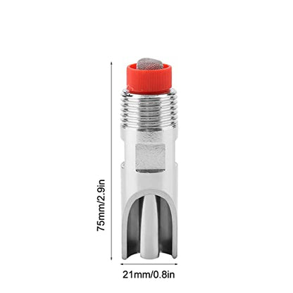 HighEfficiency Stainless Steel Automatic Nipple Drinker Waterer with Red - Leakproof Design for Livestock Hydration, Ensures Clean, Water Supply for Pigs and Cattle