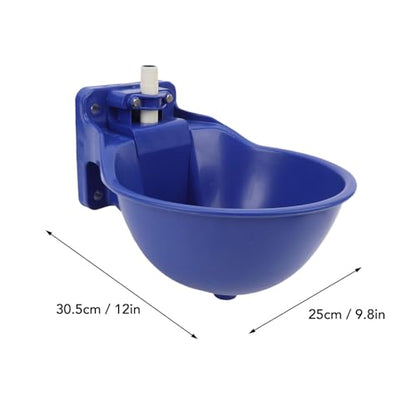 Asixxsix Automatic Water Bowl, Thickened Plastic Large Capacity Livestock Trough, Auto Fill Waterer with Easy Installation for Cows Horses Sheep Dogs