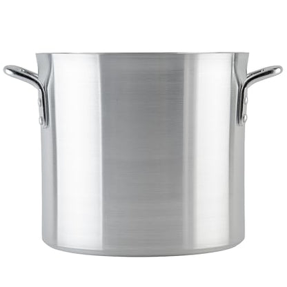 Winco 6.0mm Aluminum Stock Pot, 12-Quart - color: Aluminum, size: 12.7 Quarts