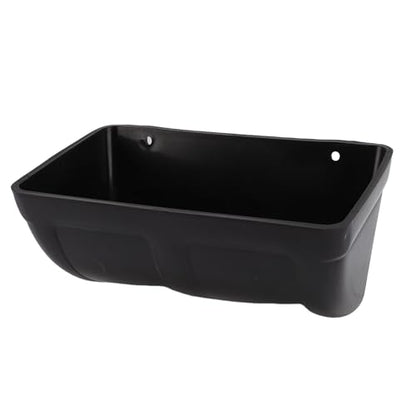 3 Pack Hanging Chicken Feeder Trough, Large Capacity Space Saving Plastic Chicken Feeder Trough, Minimized Feed Waste for Farm Coop and Outdoor Use (Black) - color: Black