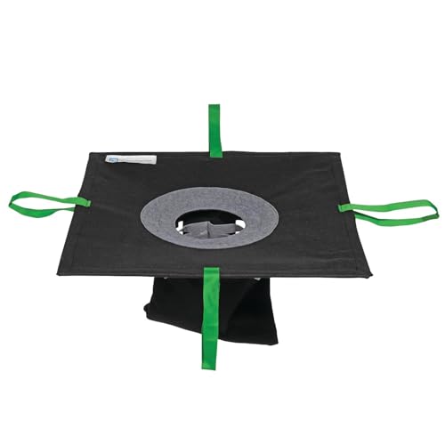 PIG Storm Drain Filter | Adjustable Stainless Steel Frame | Inside the Drain Filter | for Storm Drains 20" - 32" W to 20" - 32" L | Rectangle |8” Diameter | PMB30625 - size: Width 20" to 32" & Length 20" to 32" (8" Opening)