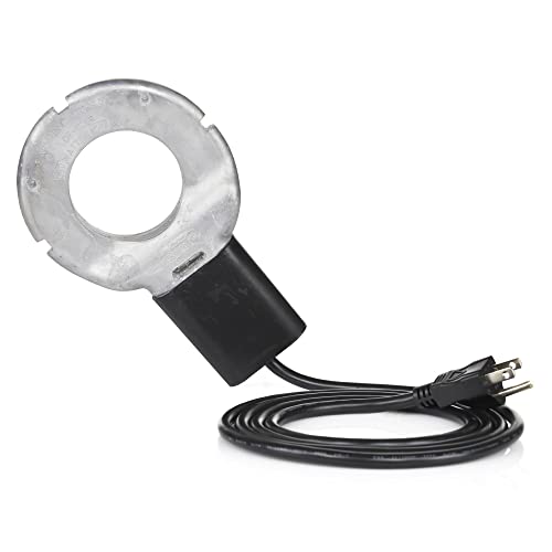 Farm Innovators Utility De-Icer for up to 25 Gallon Container - 250W Water Deicer- Ice Chaser Cast Aluminum Design for Plastic or Metal Water Container | Stock Tank Heater, Farm Innovators De-Icer, Ice Chaser, Submergible Thermostat, Livestock Water Heate