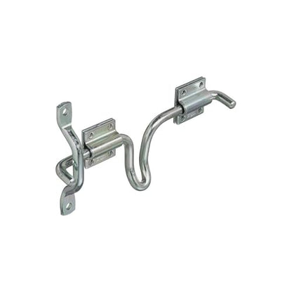 National Hardware N160-747 V1135 Sliding Bolt Gate Latch for Outdoor Fence Metal Gates with Zinc Plated Finish - Farm Gate Hardware for Right or Left Hand Swing Gates