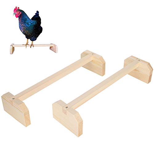 Chicken Wooden Perches, 2pcs Large Wooden Bird Stand Training Hens Roosting Bar for Coop and Brooder Parrots Chicken Perch Strong Wooden Roosting BarChicken Wooden Perches