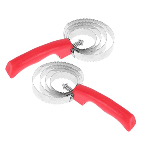 LIOOBO 2Pcs Stainless Steel Horse Grooming Brush Set Double-Sided Shedding Comb for Livestock Effective Hair Removal Tool Grip Random Color