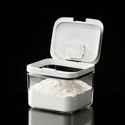 Flour Dispenser 10LBS - 5 L /5 QT /5 KG Rice Container Storage Food Cereal Container Bins Household for Kitchen Pantry Organization (5 L) - color: 5.6 L