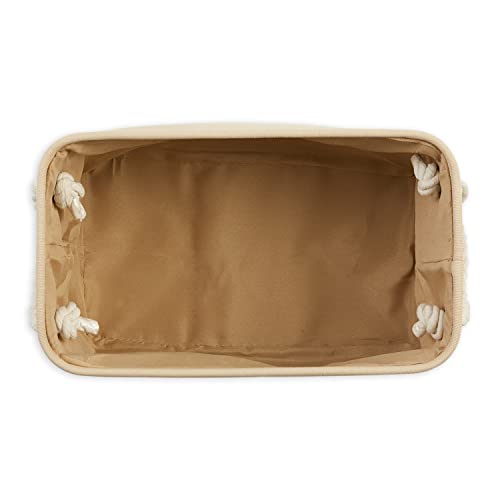 Bone Dry Pet Storage Collection Collapsible Bin, Small Rectangle, Taupe - color: Taupe, size: Small Rectangle