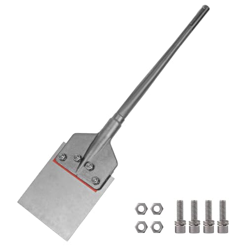 SDS-Max Shank 6 Inch Floor Scraper Chisel Bit - 6" Wide Blade Scraper 25" Long Alloy Steel Jack Hammer Drill Bit - Removal Tools for Tile Wallpaper Thinset Hardwood Adhesive Glue Linoleum - style: SDS-Max Shank