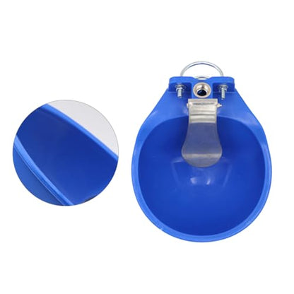 UKCOCO Large Plastic Cow Water Bowl Farm Grade Drinking Trough for Cattle Horses Goats and Sheep Float Valve