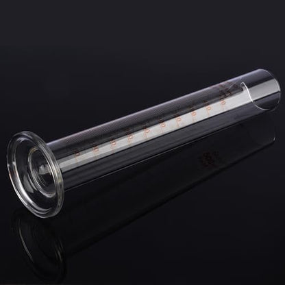 stonylab 1-Pack Graduated Cylinder, Borosilicate Glass 500 ml Heavy Wall Graduated Glass Measuring Cylinder - size: 500 ml