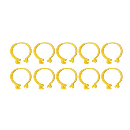 100Pcs Chicken Ankle Rings, Yellow Chicken Leg Rings, Plastic Poultry Leg Bands Rings for Ducks Guinea Goose Gamefowl Turkey (16mm) - size: 16mm