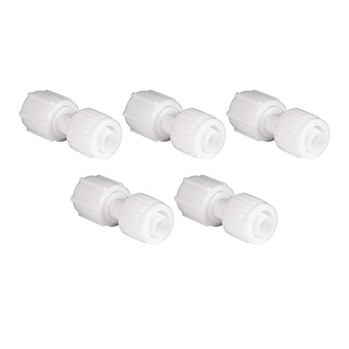 RecPro 1/2" Flair-It Faucet Adapter – PEX & Gray Tubing Connector | No Crimp Compression RV Plumbing Fitting | Leak Resistant (5 Fittings) - size: 5 Fittings