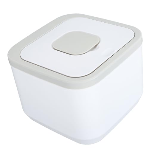 Rice Storage Container, Airtight Large Capacity Food Dispenser for Pantry Kitchen Food Grade ABS 50 Lb Stackable Bin with Lid and Measuring Cup