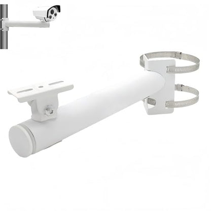 Surveillance Security Camera Mount Bracket, CCTV Wall Mounting Bracket Stand Galvanized Tube Wall Corner Mount Bracket for Heavy-Duty Surveillance Camera