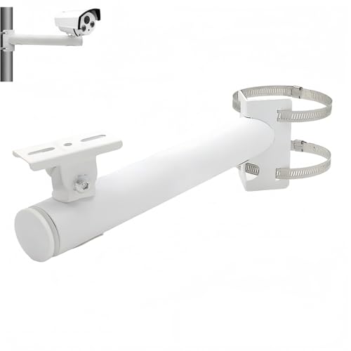 Surveillance Security Camera Mount Bracket, CCTV Wall Mounting Bracket Stand Galvanized Tube Wall Corner Mount Bracket for Heavy-Duty Surveillance Camera
