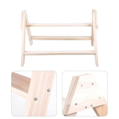 POPETPOP Chicken Perch- Roosting Perch Chick Toys for Coop Chick Stand Trainning Chicken Roosting Bars for s Coop Hens Wood Stand