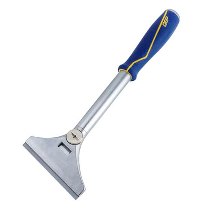 QEP 62920 4 in. Floor and Wall Razor Scraper with 5.25 in. Handle and Stainless Steel Blade