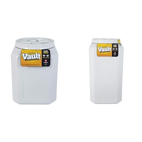 Gamma2 Vittles Vault Pet Food Storage Container Bundle - Sealed Dog & Cat Food Containers (50lbs [14" L x 20" H] & 80lbs [14" L x 28" H]) - Made in USA