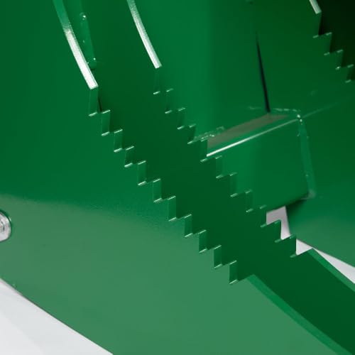 Titan Attachments Extreme Root Grapple Rake Attachment, Global Euro Connection, Heavy-Duty Rake Attachment, Twin 3,000 PSI Cylinders, Replaceable Forged Steel Teeth - size: Rake Length: 84"