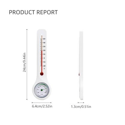 Indoor Outdoor Temperature Humidity Monitor for Agricultural Shed Industrial Facilities Households Shockproof Indoor Outdoor Humidity Monitor Wall Mounted Hygrometer Large Display Farm Greenhouse Home