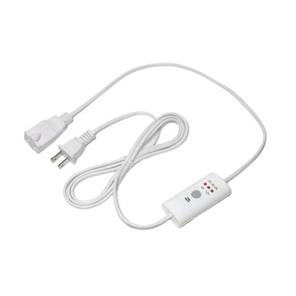 HNB Auto Off Timer for Oil Wax Warmer Burner Indoor Small Appliances Timer Plug for Electrical Outlet 5 Timing Setting 12 Hours Timed Power Switch (timer5D2.5m1pc) - color: white A