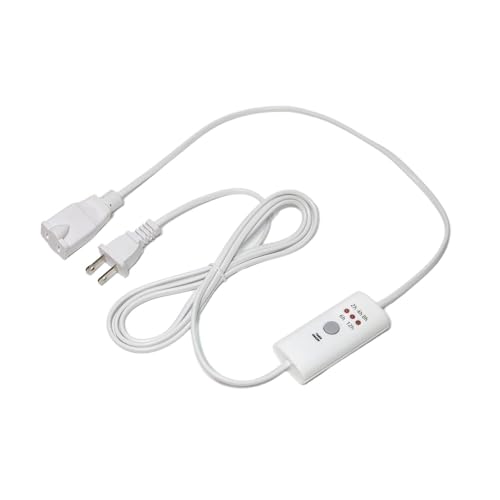 HNB Auto Off Timer for Oil Wax Warmer Burner Indoor Small Appliances Timer Plug for Electrical Outlet 5 Timing Setting 12 Hours Timed Power Switch (timer5D2.5m1pc) - color: white A