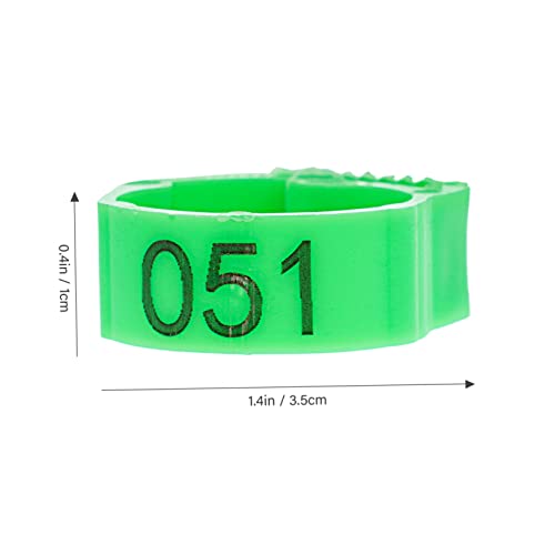 Yardwe 200pcs Chicken Leg Bands Poultry Leg Ring Bird Accessories Identification Rings for Chicks