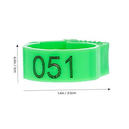 Yardwe 200pcs Chicken Leg Bands Poultry Leg Ring Bird Accessories Identification Rings for Chicks