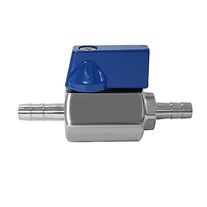 Beduan 1/4” Hose ID Barb Ball Valve 304 Stainless Steel Mini Shut Off Valve for Water Gas Fuel Drip Irrigation and Aquariums - size: 1/4" Hose Barb