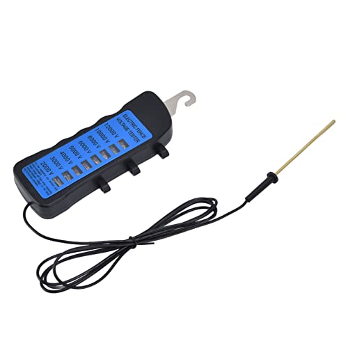 Electric Fence Voltage Tester, 12KV Neon Fault Finder 2000 to 12000V 8 Neon Indicator Lights Fence Tester for Farms