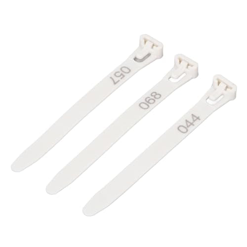 Keenso Chicken Leg Bands 1-100 Numbered Labels for Easy Breed Classification and Noise Reduction Pack of 100 (White) - color: White