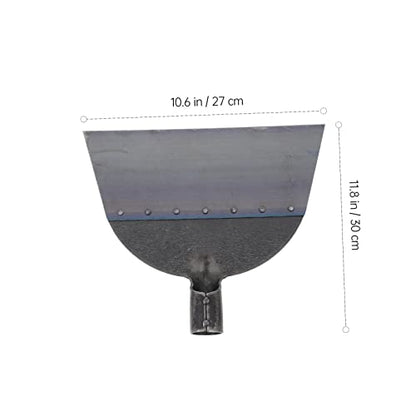 LIOOBO Practical Fowl Manure Push Shovel Long Handle Cleaning Tool for Garden Heavy Duty Head - size: 30X27X2.5cm