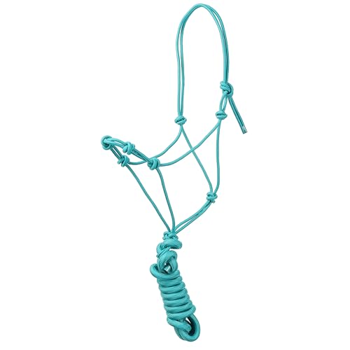 Yearling Cowboy Knot Halter & Lead (Teal) - color: Teal