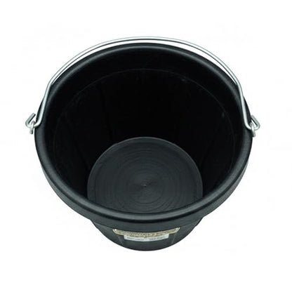 Little Giant 12-Quart Flexible All-Purpose Rubber Bucket Pail with Steel Handle (4 Pack)