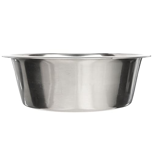 Neater Pet Brands 12 Cup (96 oz.) Stainless Steel Dog Bowls, 1 Single Large Dog Water Bowl or Food Bowl for Indoors or Outdoors, Metal Bowls for Large Breed, Dishwasher Safe Dish for Extra Big Dogs - color: Single Bowl, size: 12 Cup