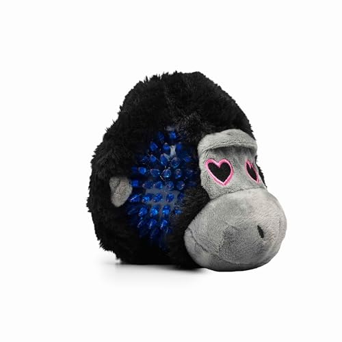 Flourish Pets 2 in 1 Multi-Layer Chew Toy for Active Dogs | Non-Toxic BPA Free Double Stitched Soft Fabric Exterior Dog Toys | Long-Lasting Dog Plush Toys –Love Gorilla 3.5" - color: Gorilla, size: 1 Pack