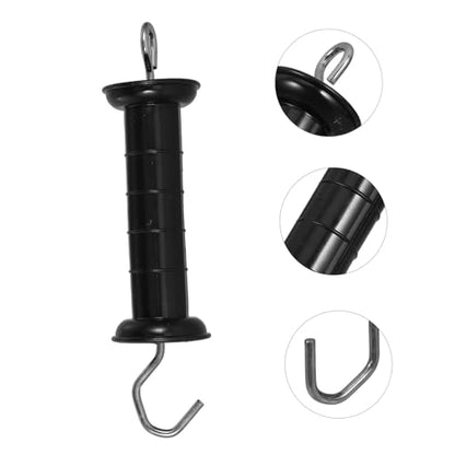BESPORTBLE Fence Gate Handle Electric Fence Door Handle Insulator Robust Steel Construction for Livestock Park and Farm