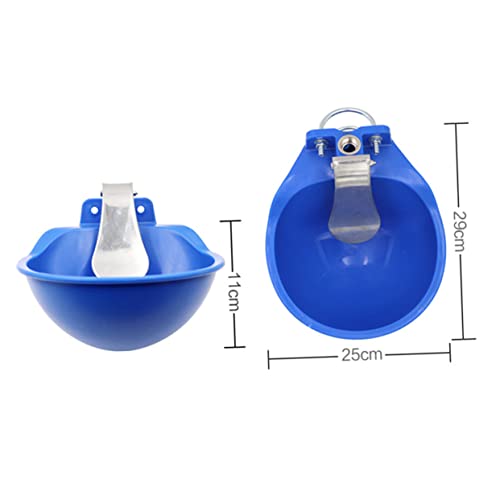 Happyyami Plastic Farm Grade Water Bowl for Livestock Extra Large Cattle Goat Sheep and Horse Water Trough Stable Automatic Waterer for Easy Feeding
