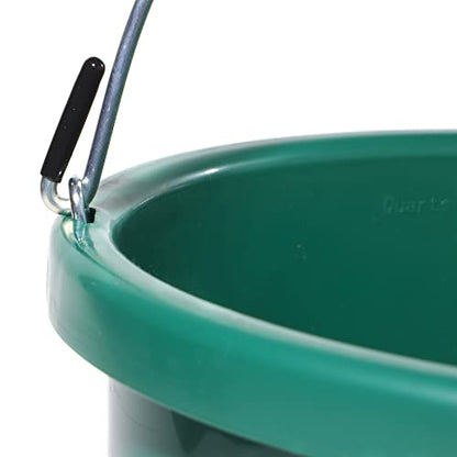 Farm Innovators HB-60 9 Quart 2 Gallon 60 Watt Plastic Heated Bucket with Built in Thermostat, Green - color: Single, size: 2 Gallon