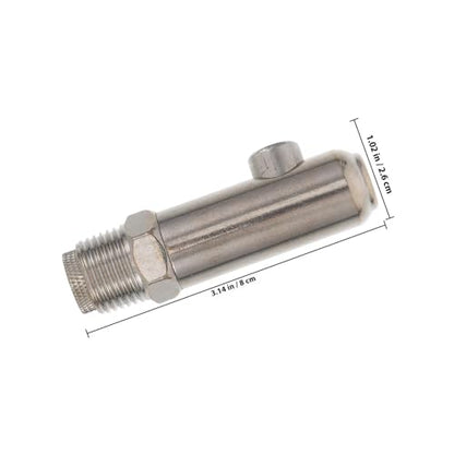 Pig Water Nipple 2Pcs Automatic Stainless Steel Pig Waterer Nozzle Thickened Anti-Splash Piglet Drinking Dispenser Livestock Farm Heavy-Duty Nipple(8X2.6X2CM) - size: 8X2.6X2CM