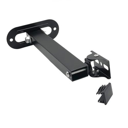 Long Arm Security Camera Bracket | 180° Rotatable Corner Mount | Universal Camera Holder | Metal Wall Mounting Bracket for CCTV Surveillance Cameras | Black Spray Paint Finish (7.87" Duckbill)