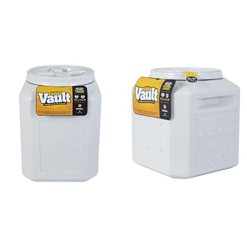 Gamma2 Vittles Vault Pet Food Storage Container Bundle - 50lbs [14" L x 20" H] and 25lbs [12" L x 13.75" H] Airtight Containers for Dog and Cat Food