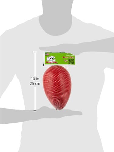 Jolly Pets Jolly Egg Dog Toy, 8 Inches/Medium, Red (JE08 RD) (Pack of 2) - color: Red, size: Medium (8 in) (Pack of 2)