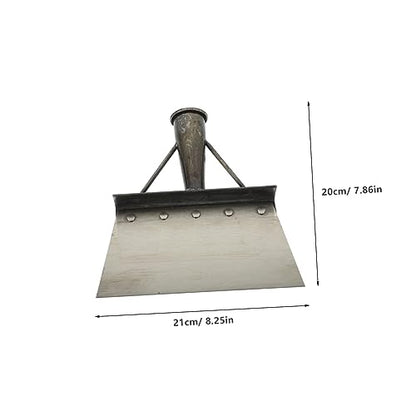Mipcase Metal Cleaning Shovel for Poultry and Pig Farms Convenient Excrement Scooper Long Handle Heavy Duty Dung Shovel for Farm Cleaning