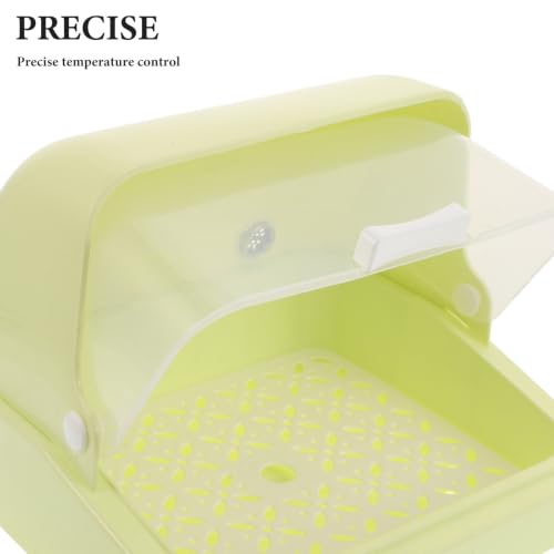 Chick Brooder Box with Tricolor Adjustable Heating System and Enhanced Air Circulation for Quail and Bird Eggs, Plastic and Thermal Insulation Cotton Material, Suitable for Home