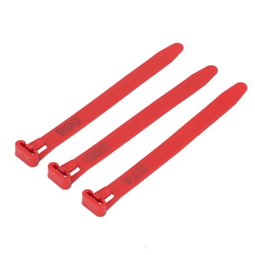 Semme Reusable Chicken Leg Bands Numbered 100 for Easy Poultry Identification Ideal for Ducks Chicks Pigeons Geese (Green) (Red) - color: Red